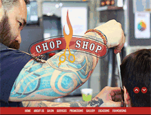 Tablet Screenshot of chopshophair.com